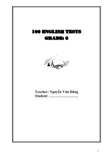 100 English tests grade: 6