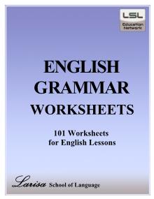 English grammar worksheets