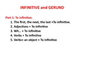 Ngữ pháp Tiếng Anh - Infinitive and gerund